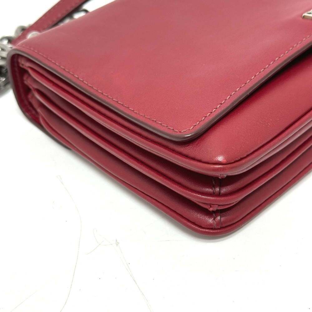 PRADA Red Leather Shoulder Bag - Picture 5 of 16